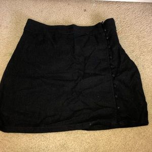 forever 21black skirt with buttons